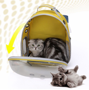 Mochila de transporte de mascotas Clear View-Bolsa de viaje <span class=keywords><strong>para</strong></span> mascotas de lado suave aprobada por la aerolínea, perrera ligera <span class=keywords><strong>para</strong></span> gatos <span class=keywords><strong>para</strong></span> coche/avión - Product Image 5