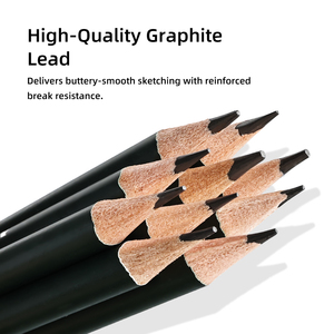 Macaron 11/20/28/75pcs Graphite bút chì thiết lập tùy chỉnh than gỗ Phác thảo Bút Chì Vẽ Bút Chì với tẩy - Product Image 3