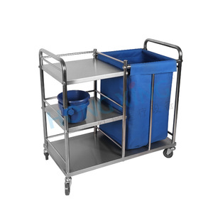 Red Star Hospital Trolley 90x42x86cm 3 Layers Stainless Steel Medical Cart For Hospital And Hotel Use - Product Image 2
