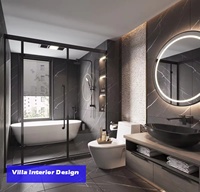 Conception d'intérieur de showroom, solutions complètes pour projets commerciaux, service de conception d'intérieur de maison de style moderne, rendu 3D