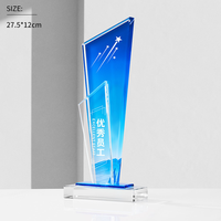 Vente en gros 2024 nouveau design plaque trophée en forme de bateau à voile trophée de plaque en cristal personnalisé personnalisé pour souvenir