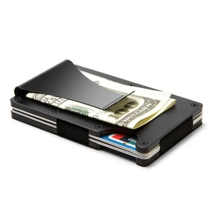 Tarjetero Multifuncional Antirrobo y Antidesmagnetización de Aleación de Aluminio, Caja para Tarjetas de Crédito RFID, Tarjetero Dos en Uno, Cartera - Product Image 4