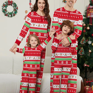 NOVO Conjunto de Pijamas de Natal para Família, Roupas Coordenadas para o Ano Novo, Pai, Mãe, Filhos e Bebês - Product Image 6