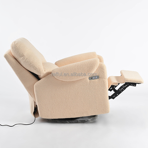 Sillón Reclinable Eléctrico Individual de Tela para Sala de Estar o Cuarto de Niños, Sillón Giratorio y Mecedora - Product Image 3