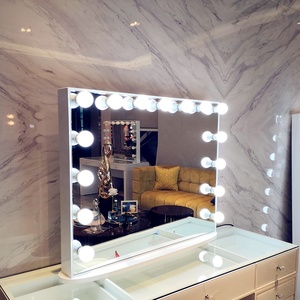 LED Lighted Makeup <strong>Vanity</strong> Table for Bedroom &amp; Home Dressing Room, Bluetooth Mirror, Modern Wooden Design, U.S. Stocked - Product Image 2
