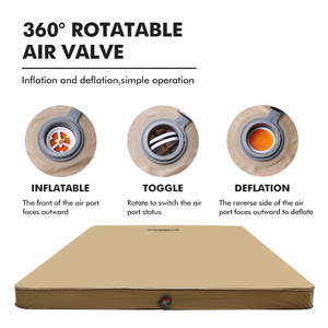 KingGear Nệm Đơn/Đôi Tự Bơm Hơi Dày Thoải Mái Ngoài Trời Nệm Xốp Cắm Trại - Product Image 2