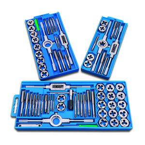 Essencial <span class=keywords><strong>Threading</strong></span> Home <span class=keywords><strong>Tool</strong></span> Corte Threads para cortar roscas externas e internas 20PCS Tap and Die Set - Product Image 5