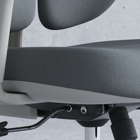 Chaise de bureau exécutive ergonomique moderne en maille confortable, nouveau design, accoudoirs réglables, gris, garantie 5 ans pour de longues heures de travail