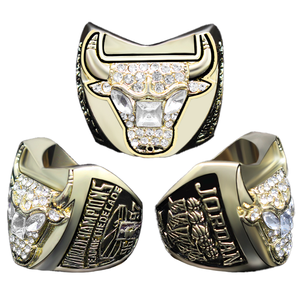 Bague de Championnat de Basket-ball <span class=keywords><strong>Bulls</strong></span> Jordan <span class=keywords><strong>1997</strong></span> en Alliage de Zinc, Bijoux Tendance pour Homme - Product Image 1