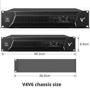 Amplificador Profesional de Alta Potencia JBN V4 V6 V8 V10 de 2.0 Canales, Construcción de Aleación de Aluminio para Subwoofer de Escenario/Conferencia - Product Image 6