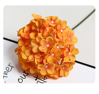 Buket Bunga Hydrangea Buatan - Dekorasi Pernikahan, Hari Valentine, Hari Ibu, Thanksgiving, Natal, Putih, Sutra Realistis