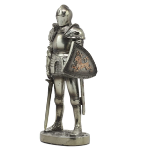 Ebros armadura Medieval estatua 7 "de alto <span class=keywords><strong>valiente</strong></span> espadachín <span class=keywords><strong>valiente</strong></span> León Caballero estatuilla - Product Image 2