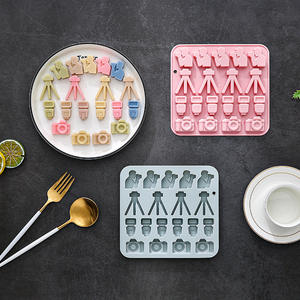 Moule à gâteau en silicone antiadhésif à thème photographique, réutilisable, de qualité alimentaire, mignon, magnétique, pour chocolat, bonbons et glaçons DIY - Product Image 3