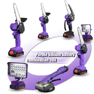 Mini-tronçonneuse portative sans fil de 46 pouces pour jardinage, outil de coupe et d'élagage à batterie - Product Image 1