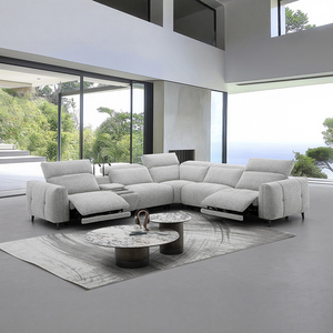 <span class=keywords><strong>Canapé</strong></span> sectionnel <span class=keywords><strong>électrique</strong></span> moderne avec lumières de lecture et console de rangement, <span class=keywords><strong>canapé</strong></span> motorisé pour home cinéma et salon - Product Image 1