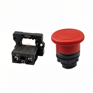 Botones de Parada de Emergencia Genuinos XA2-ES542, XB2-BS642C(ZB2BZ102C+ZB2BS64C) Tipo Hongo Rojo 30mm con Reinicio por Rotación 1NC, Nuevo Stock - Product Image 1