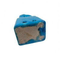 Paire de chiens Foo en porcelaine chinoise à glaçure bleue, ornements en céramique pour la maison, cadeau