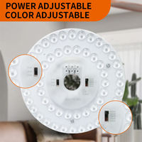 Kit d'éclairage LED de remplacement YR_Super haute qualité 3 puissances commutables 5 CCT pour ventilateur de plafond et plafonnier avec télécommande