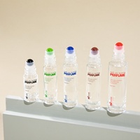 Flacon roll-on pour huiles essentielles et parfums, 5ml, 6ml, 8ml, 10ml, 15ml, avec bille roulante en verre et pierres colorées en acier, pour emballage cosmétique