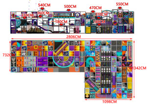 Thương mại Thiết kế mới trong nhà trẻ em thiết bị chơi mềm đầy màu sắc sân chơi trẻ em mê cung trò chơi cho trung tâm mua sắm kích thước tùy chỉnh - Product Image 4