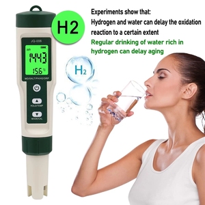 Nuevo probador de calidad del agua 10 en 1 <span class=keywords><strong>PH</strong></span>/TDS/EC/SALT/TEMP/S.G/ORP/H2/Fertile/Resistivity Tester Pen para <span class=keywords><strong>piscina</strong></span> de acuario - Product Image 5