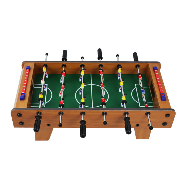 Mini Mesa de mano de madera para niños, juego de mesa de fútbol para interiores, venta al por mayor