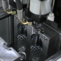 Machine de soufflage semi-automatique de 2500 ml pour bouteilles PET (gallon et 5 L) à faible taux de déchets pour l'industrie agroalimentaire