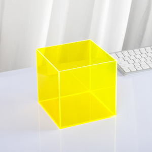Boîte de présentation en acrylique colorée sur mesure, directement de l'usine, organiseur de maquillage transparent, vitrine pour figurines, boîte de rangement pour articles divers - Product Image 4