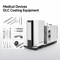 Machine de revêtement DLC HUASHENG pour instruments médicaux et outils chirurgicaux, revêtement DLC pour une résistance à l'usure, anti-corrosion, anti-fatigue