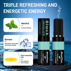 Inhalateur nasal aux herbes thaïlandaises OEM personnalisé, rafraîchissant et revitalisant, à base d'huiles essentielles pures, pour étudiants et employés de bureau - Product Image 6