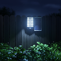 Lampu Jalan Tenaga Surya IP65 dengan Kontrol Sentuh & Sensor Gerak Otomatis Tahan Air LED untuk Jalan Raya