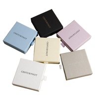Luxueux haut de gamme tiroir boîte anneaux cadeau pour bijoux Logo personnalisé emballage en carton pour Bracelets colliers boucles d'oreilles