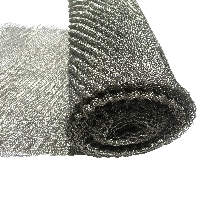 Stainless Steel Copper Gas Liquid Separations Knitted Wire Mesh for Demister Pad