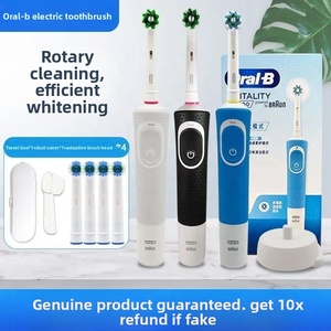 Spazzolino Elettrico <span class=keywords><strong>Oral</strong></span>-<span class=keywords><strong>B</strong></span> D12 con Setole Morbide per Adulti, Ricarica a Induzione, Rotante, Sbiancante, con Timer, Impermeabile IPX7 - Product Image 2