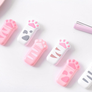 Nastro Correttore Portatile Mini a Forma di Zampa di Gatto GF Cartoon, 5mm*6m, Nastro Gomma Kawaii Piccolo per Forniture Scolastiche Studenti - Product Image 2