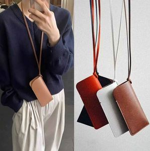Genuine Leather Eyeglasses <b>Case</b> with Lanyard Travel Portable <b>Glasses</b> Pouch <b>for</b> Sunglasses Storage Custom Logo Wholesale - Product Image 2