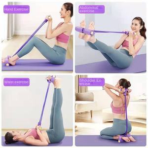 Corde d'entraînement portable pour femme, idéale pour le yoga, le fitness et les exercices abdominaux à domicile ou en déplacement - Product Image 2