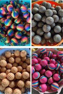 Özel Logo Squeaky güvenli çim Pet tenis topları özelleştirilmiş çevre dostu kauçuk köpek oyuncak Squeaker ile küçük ve büyük köpekler için - Product Image 6