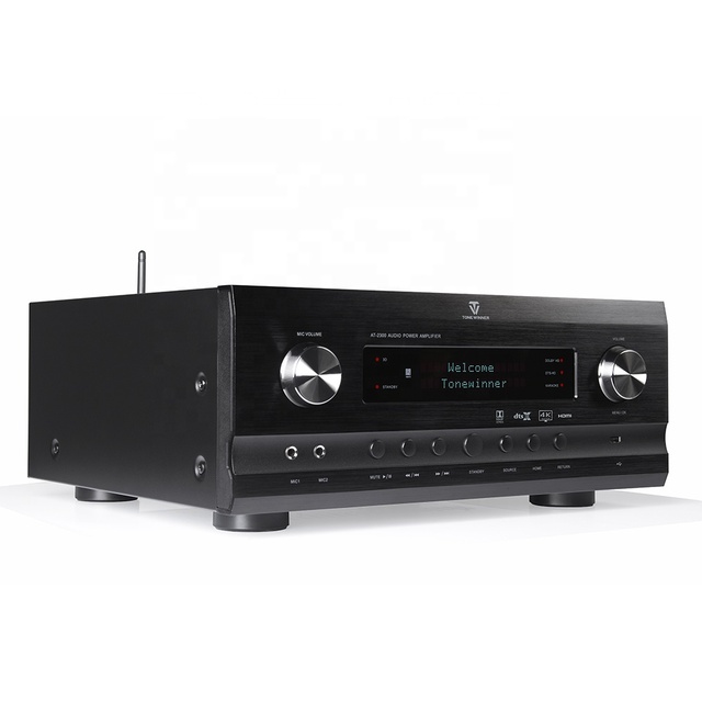 ToneWinner ODM/OEM Manufacture 150Wx7 Home Audio for 7.1 Amplifier Surround Av Receiver Hifi Receiver Aluminium Alloy