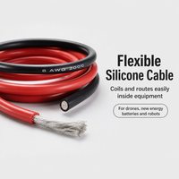 Kabel Silikon AWG 2/4/6/8/10/12/ Kabel Karet Silikon Pemanas Baterai 600V 1000V 1500V Kabel Super Fleksibel