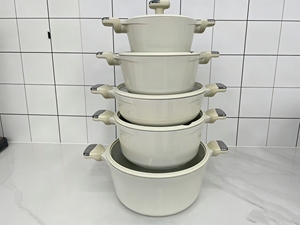 Juego de Utensilios de Cocina Forjados de 10 Piezas de Aluminio Antiadherente con Mango Resistente al Calor, Olla de 32 cm, Fabricación China, Alta Calidad - Product Image 2