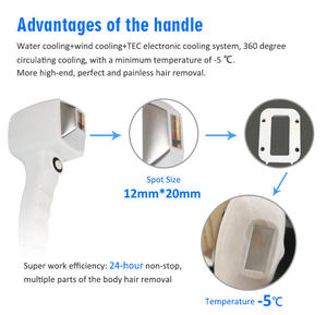 Poignée de glace professionnelle facile à utiliser de nouveau design populaire pour le dispositif d'épilation de peau foncée - Product Image 5