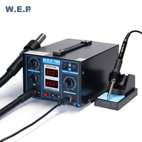 Station Rework Station WEP 706 2 In 1 Blower LED Professional Repair Machine Hot Air Soldering Solder Smd Rework Station