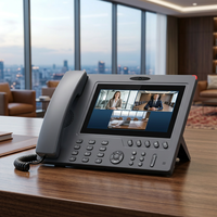 Téléphone IP vidéo professionnel V910 Android 12, caméra HD 1080P, écran tactile 7 pouces, 16 comptes SIP, Wi-Fi 5G, PoE, double Gigabit VoIP