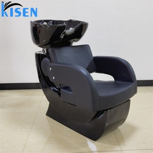 Kisen - Muebles de Peluquería Modernos en Oferta, Lavabo Blanco y Negro para Lavar el Cabello, Silla de Champú, Cama para Peluquería, Hecho en China - Product Image 6