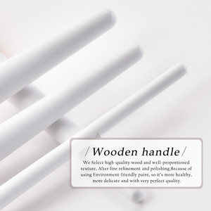 แปรงแต่งหน้าผงสีขาว12ชิ้น3D รองพื้นเหลวแปรงแต่งหน้าเบสอายแชโดว์เกลี่ยรายละเอียดคอนซีลเลอร์สำหรับใบหน้า - Product Image 5