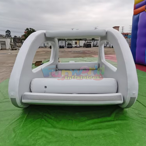 Equipo de juegos acuáticos con energía solar, bote pontón eléctrico para pasajeros, casa flotante inflable en venta - Product Image 3