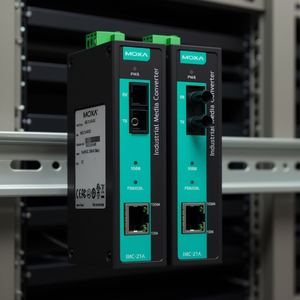 Module I/O Ethernet industriel MOXA IMC-21A-M-ST, convertisseur de média Ethernet vers fibre, port SFP 100m, Taïwan - Product Image 3