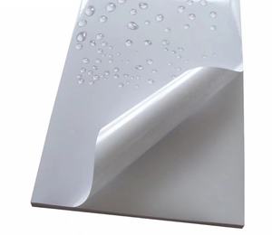 Papier autocollant PVC de haute qualité A4 blanc brillant, colle non séchante, imperméable, silicone personnalisable, autocollants de protection - Product Image 2