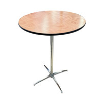 Table de cocktail en contreplaqué Offre Spéciale pour hôtels et mariages Salle à manger et événements Table de bar pour banquets et fêtes Utilisation en extérieur et en intérieur